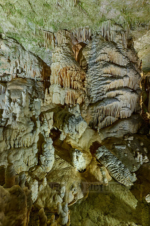 Dripstone column in Postojna Caves
