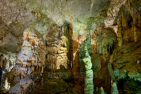 Dripstone column in Postojna Caves