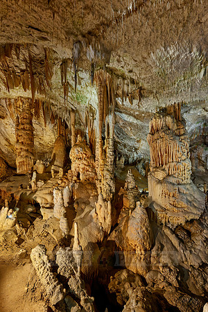 Dripstone column in Postojna Caves