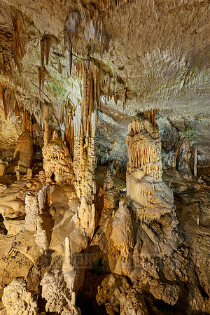 Dripstone column in Postojna Caves