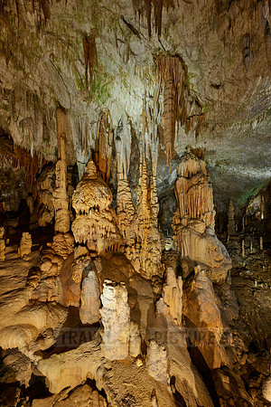 Dripstone column in Postojna Caves