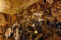 Dripstone column in Postojna Caves