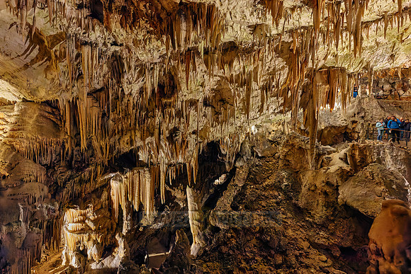 Dripstone column in Postojna Caves