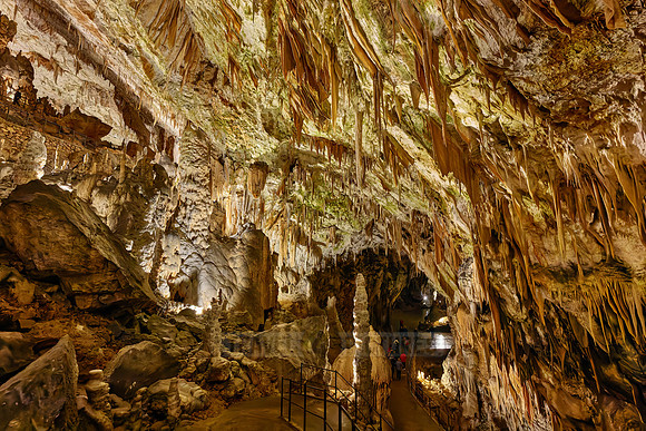 Dripstone column in Postojna Caves