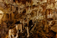 Dripstone column in Postojna Caves