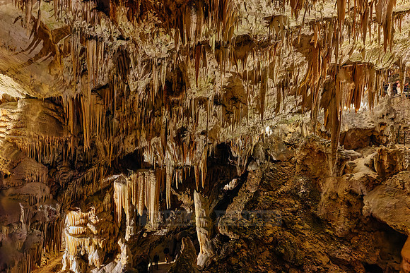 Dripstone column in Postojna Caves