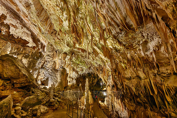 Dripstone column in Postojna Caves