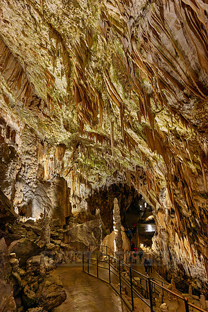 Dripstone column in Postojna Caves