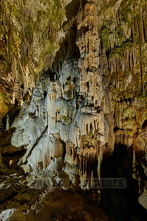 Dripstone column in Postojna Caves