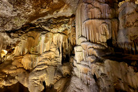 Dripstone column in Postojna Caves