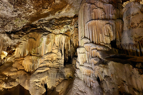 Dripstone column in Postojna Caves