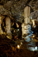 Dripstone column in Postojna Caves