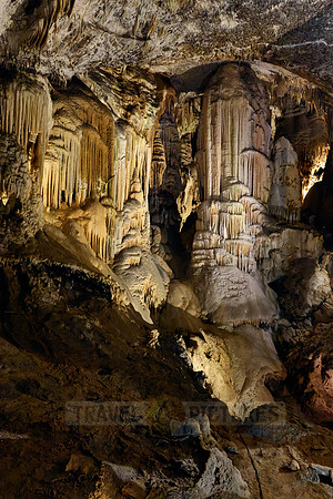 Dripstone column in Postojna Caves