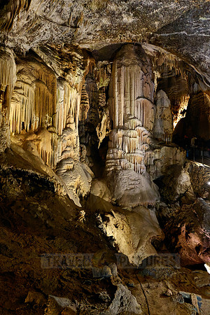 Dripstone column in Postojna Caves