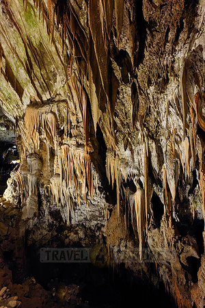 Dripstone column in Postojna Caves
