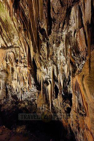 Dripstone column in Postojna Caves