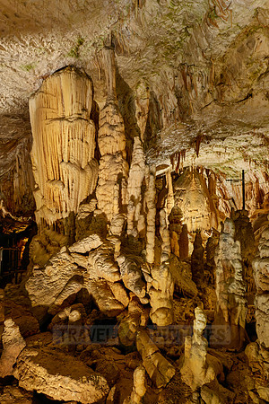 Dripstone column in Postojna Caves