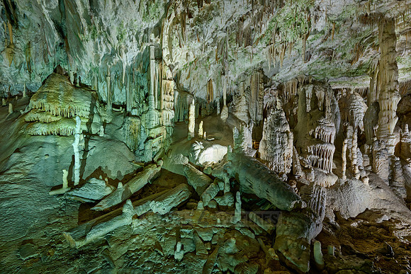 Dripstone column in Postojna Caves