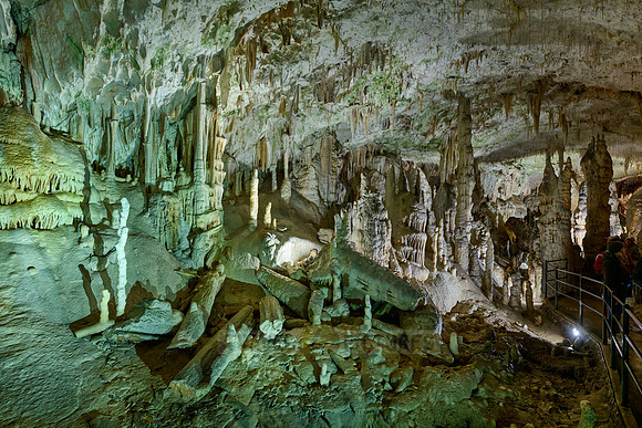 Dripstone column in Postojna Caves