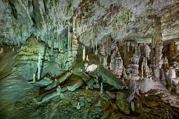 Dripstone column in Postojna Caves