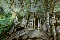 Dripstone column in Postojna Caves