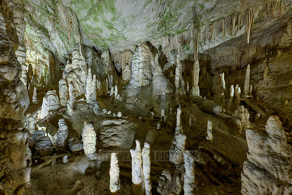 Dripstone column in Postojna Caves