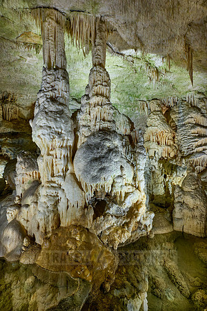 Dripstone column in Postojna Caves