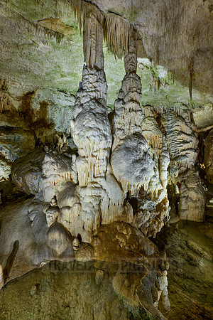 Dripstone column in Postojna Caves