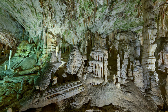 Dripstone column in Postojna Caves
