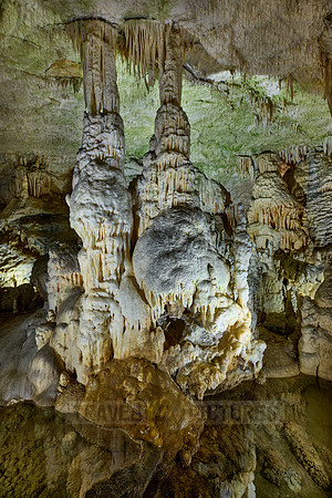 Dripstone column in Postojna Caves