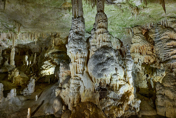 Dripstone column in Postojna Caves