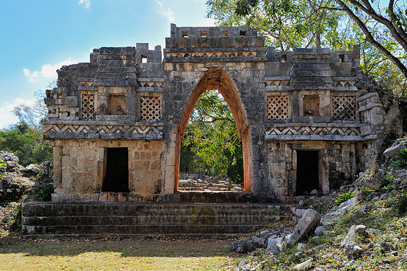 Gateway at Maya ruin of Labna