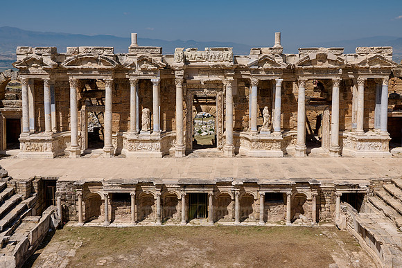 famous theater of Hierapolis, Pamukkale Archeological Site