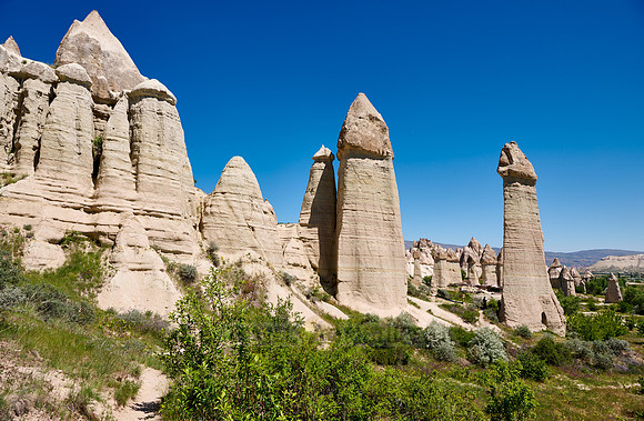 landscape of love valley near Göreme