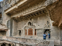 Facade of Vishvakarma cave, Ellora Chaitya Cave No. 10