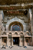 Ajanta caves, facade of cave 9