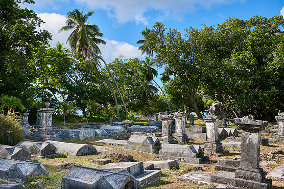old cemetery on , L'Union Estate, La Digue