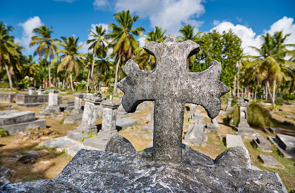 old cemetery on , L'Union Estate, La Digue