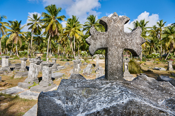 old cemetery on , L'Union Estate, La Digue