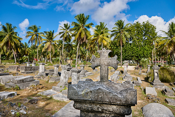 old cemetery on , L'Union Estate, La Digue
