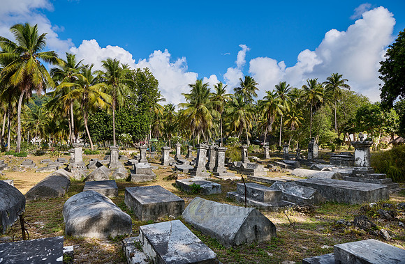 old cemetery on , L'Union Estate, La Digue