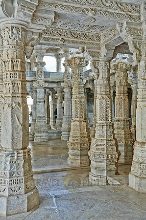 stone carved columns