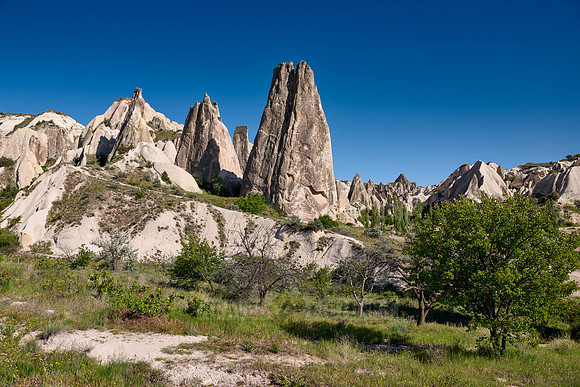 landscape of Rose Valley Goreme