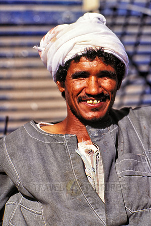local Egyptian man with typical clothes