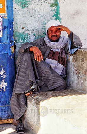 local Egyptian man with typical clothes