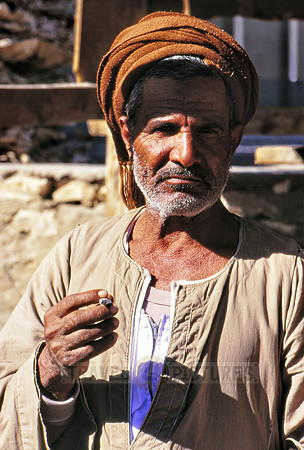 local Egyptian man with typical clothes