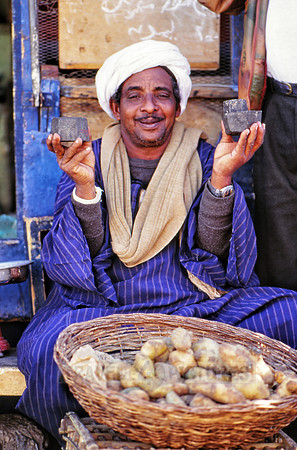 local Egyptian man with typical clothes