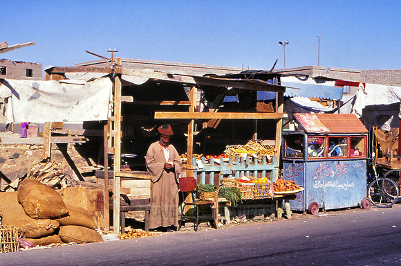 local Egyptian man at market stall