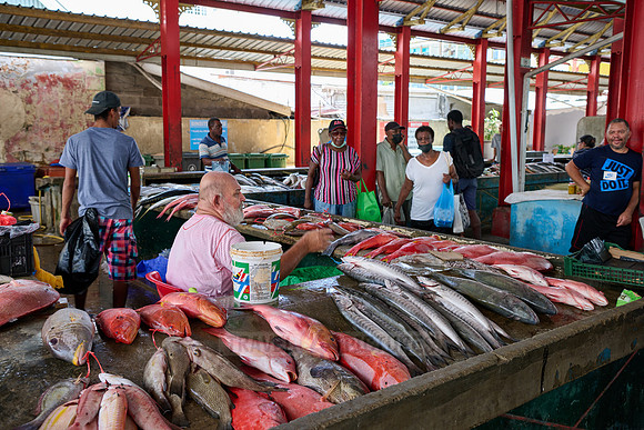 fish market on Sir Selwyn Clarke Market
