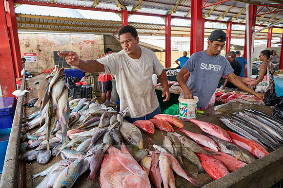 fish market on Sir Selwyn Clarke Market